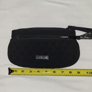 Vera Bradley Black quilted wristlet EUC